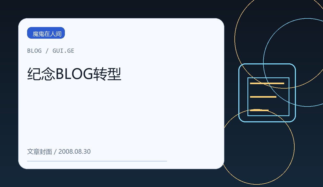 纪念BLOG转型 缩略图