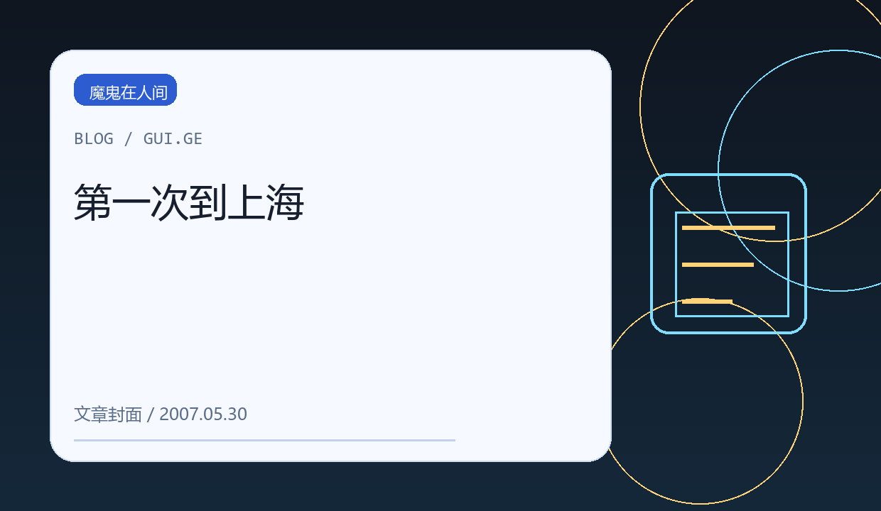 第一次到上海 缩略图