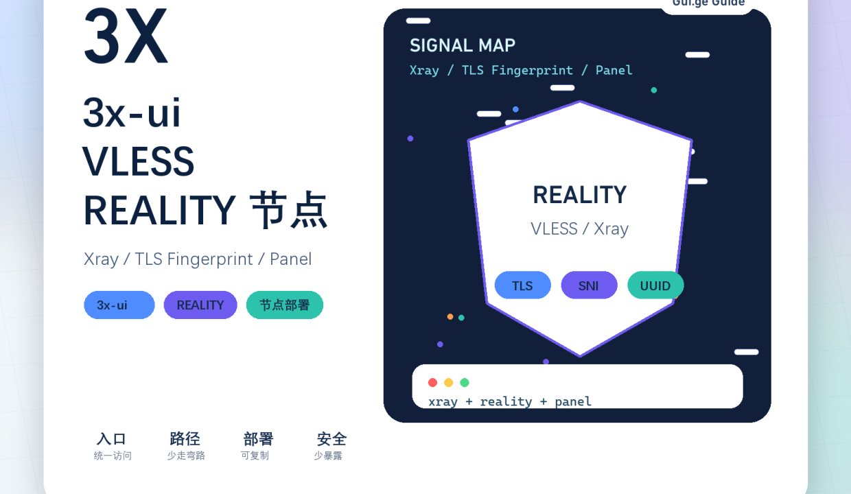 3x-ui 部署 VLESS REALITY 节点教程缩略图